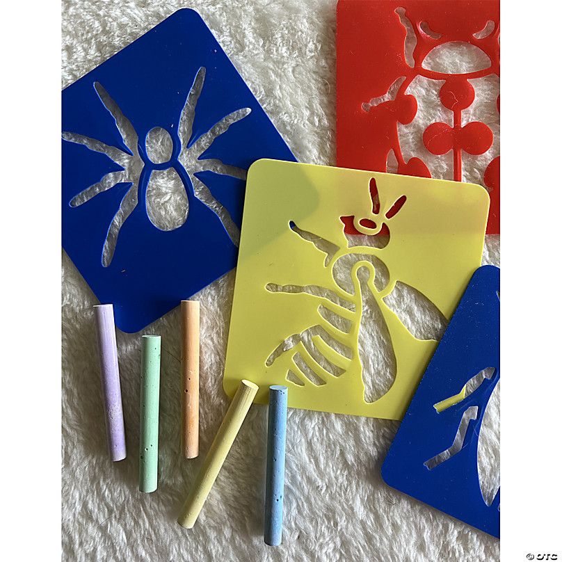 Big Bug Stencils - 12 Pieces - Educational and Learning Activities for Kids