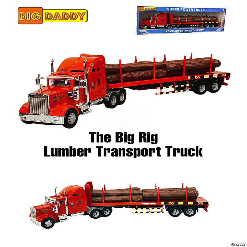 Branded Big Rig Tractor Trailer Transport Toy Trucks Big Toy Truck Series Tracktor Trailer Flatbed and Excovator