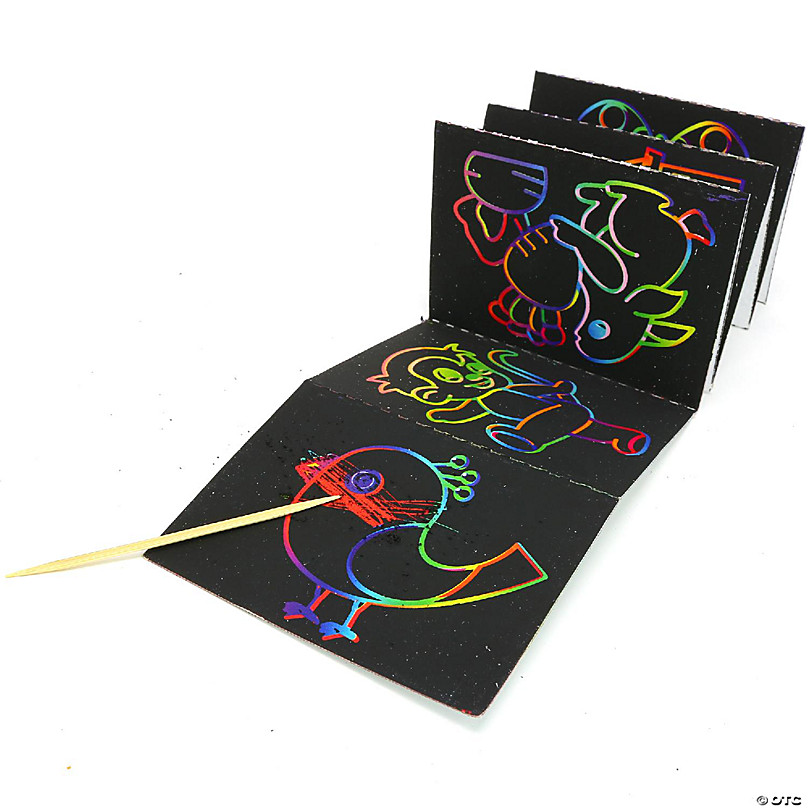 VHALE 30 Scratch Art Rainbow Paper Scratchboard for Kids Craft