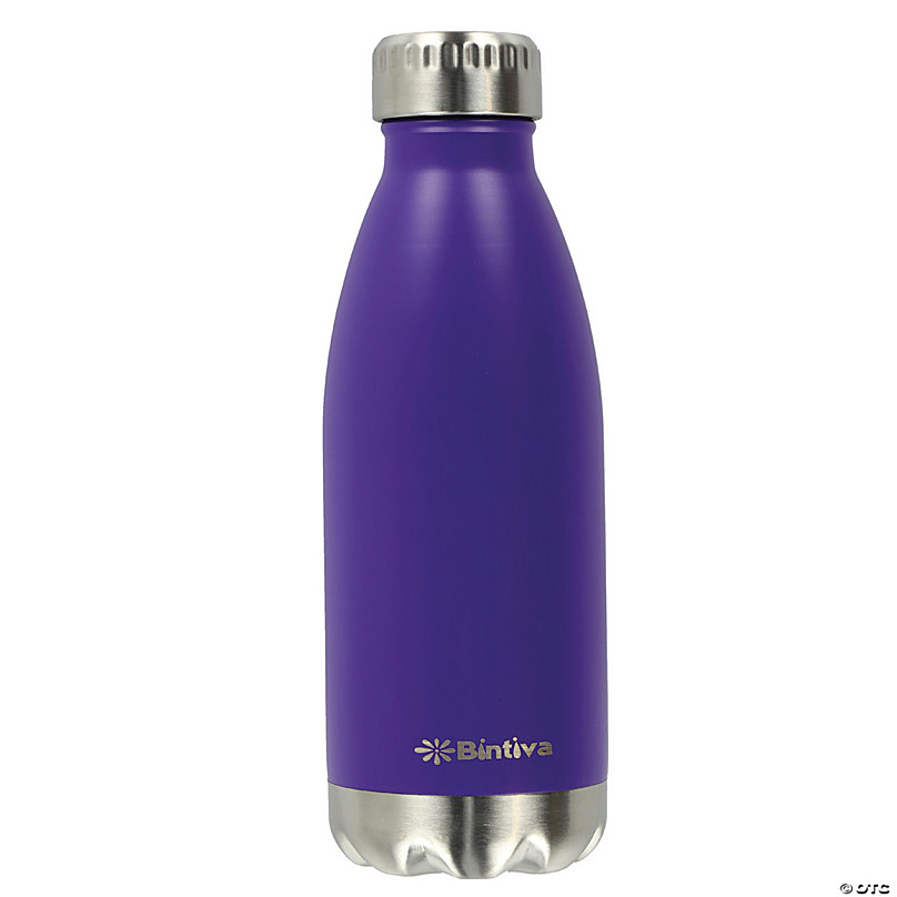 Stainless Steel Metal Water Bottle (Purple)