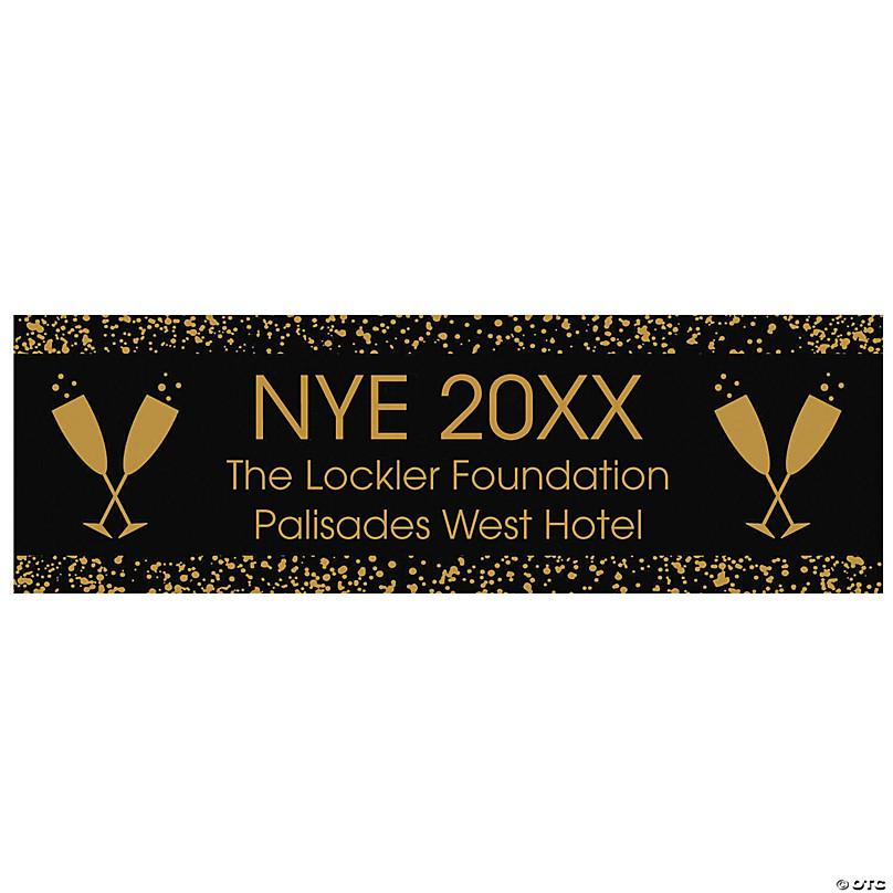 New Years Eve Party Pennant Flag