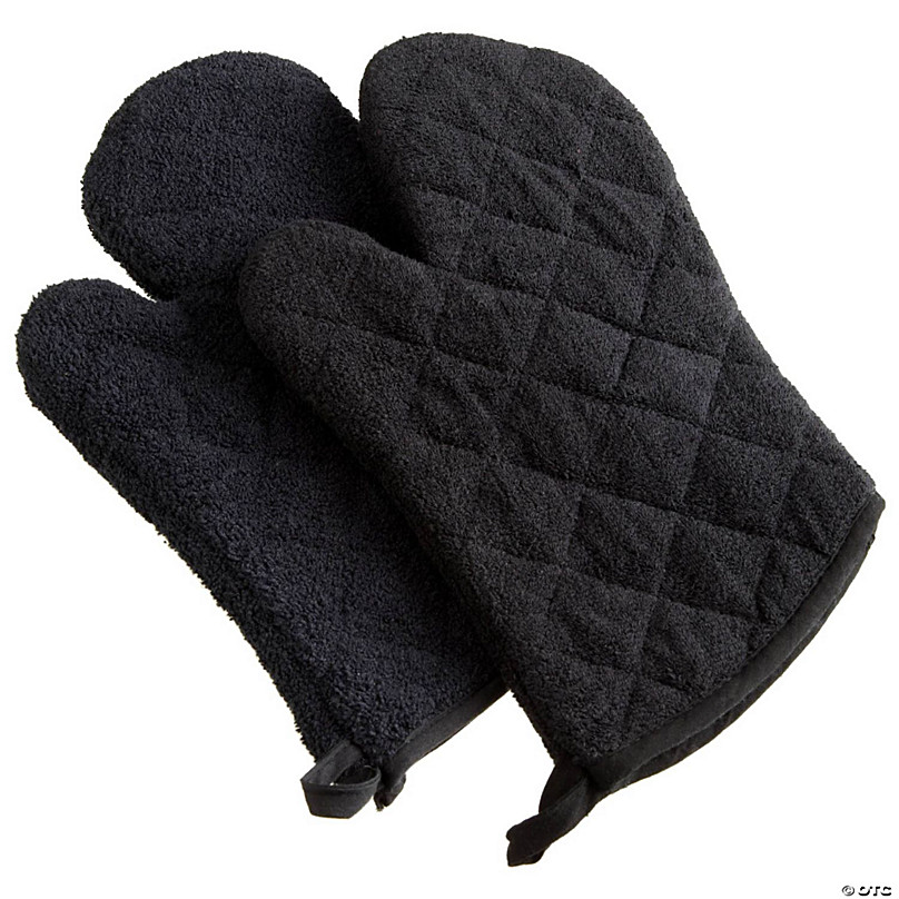 Black Oven Mitts & Potholders