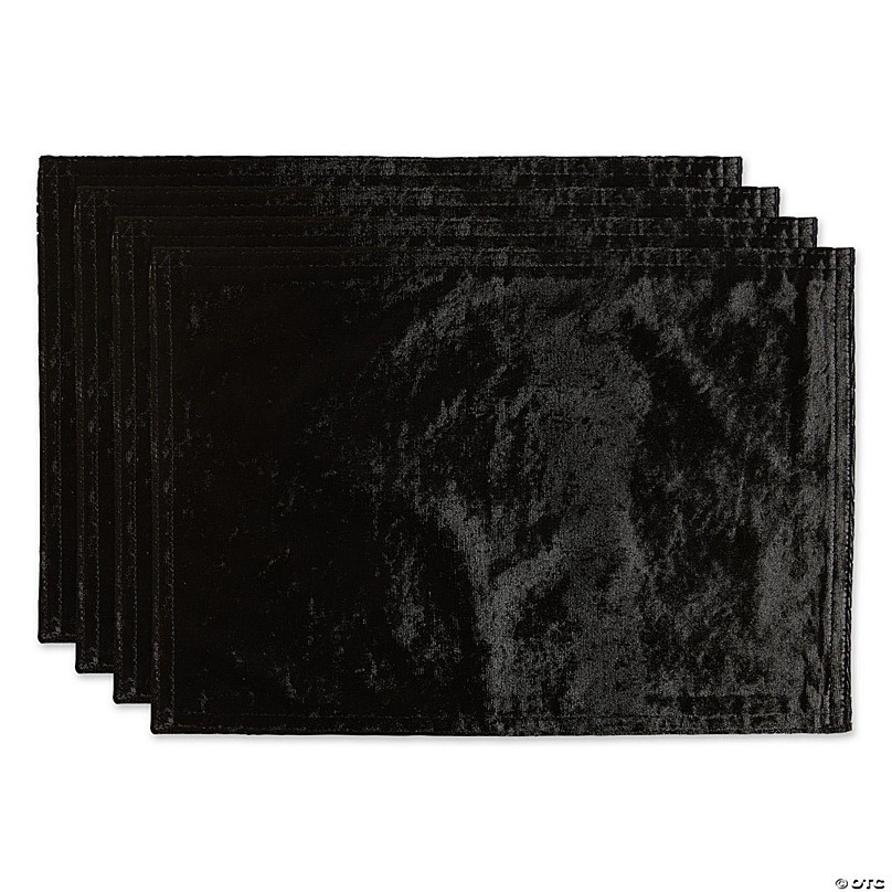 Service de 4 couverts Black Velvet noir mat