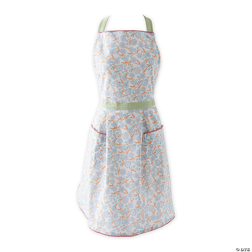 Grand Fusion Apron with Built-in Oven Mitts ,Gray