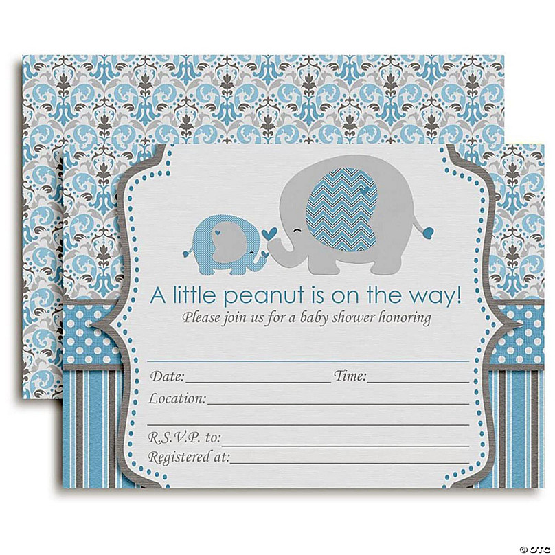 Elephant Baby Shower Party Supplies