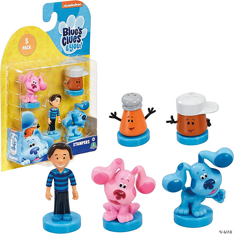 Blues Clues Figure, Blues Clues Mr Salt and Mrs Pepper Toy Figure, Blues  Clues Character Figure, Blues Clues Cake Topper 