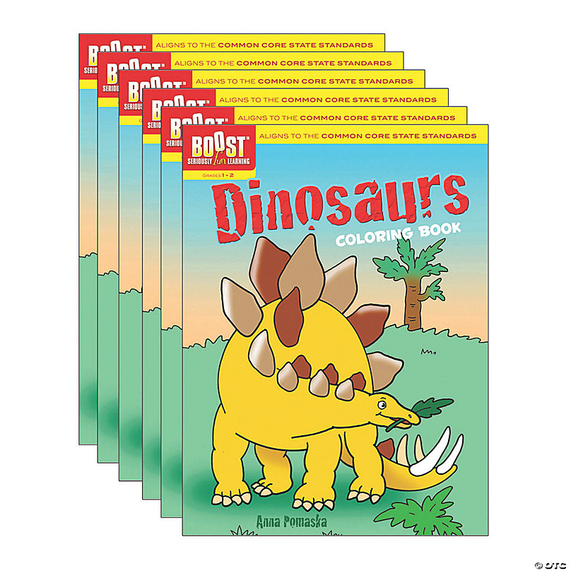 Download Boost Educational Series Dinosaurs Coloring Book Pack Of 6 Oriental Trading