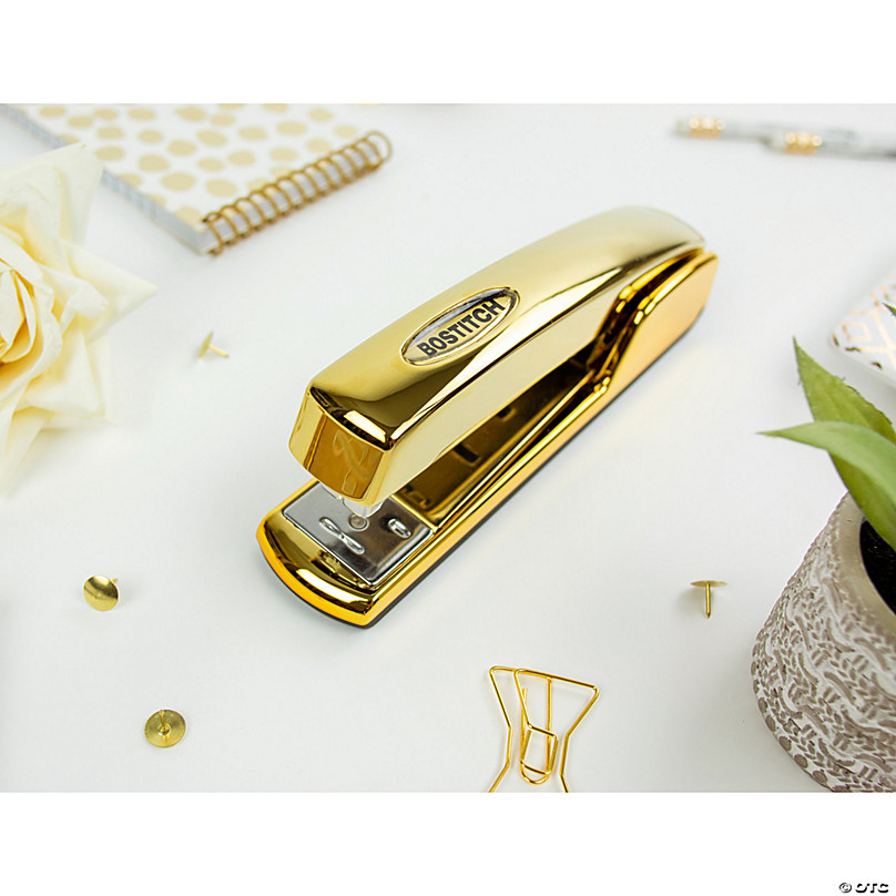 Bostitch Metallic Gold Stapler, 20 Sheets