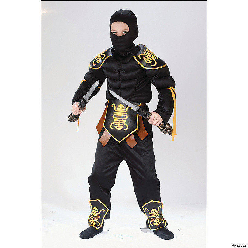 Ninja Assassin Blue Boys Martial Arts Dragon Ninja Fancy Dress Costume Kids  Ninj