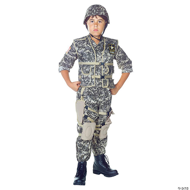 Adult ARMY GUY Camouflage Forces War Fancy Dress Costume Mens Miitary  Soldier