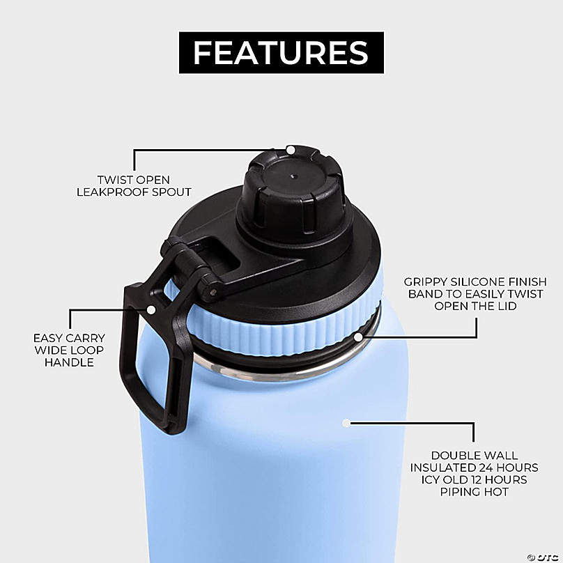 1 BTL Stainless Steel Water Bottle - Baby Blue