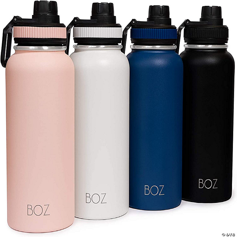 BOZ Kids Insulated Water Bottle with Straw Lid, Stainless Steel Vacuum  Double Wall Water Cup, 14 oz (414ml) (Polar)
