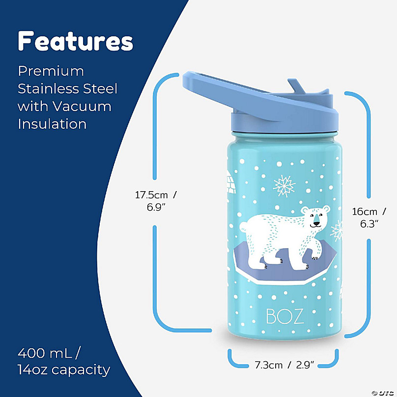 Bear Cup Children's Insulation Cup With Straw Dual Water Bottle