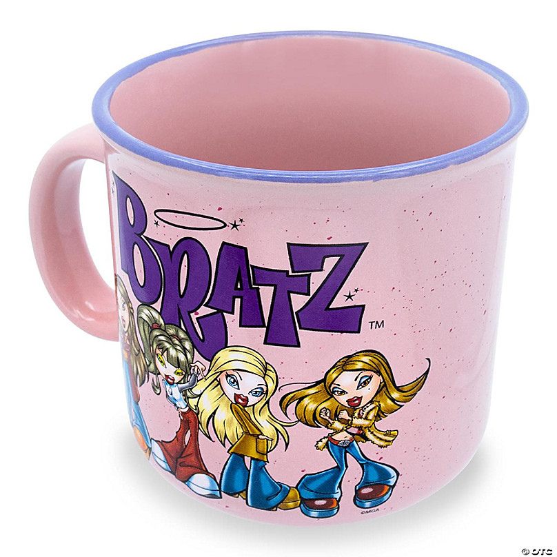 Bratz Pink Ceramic Camper Mug Holds 20 Ounces