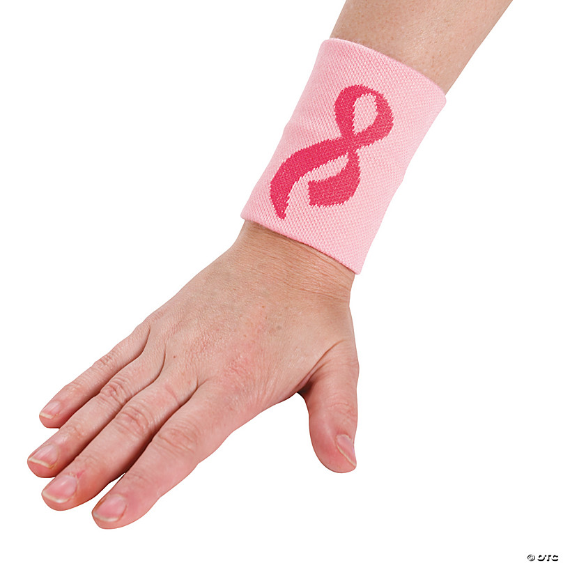 12 Pack Breast Cancer Awareness Wristbands Bulk Pink Ribbon Sweatbands for  Boys Men and Women, Basketball Baseball Running and Supporting Breast Cancer  Awareness Month 