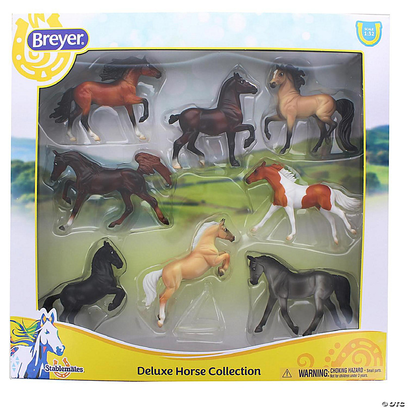 Breyer Stablemates 1:32 Deluxe Horse Collection 8 Model Horses ...