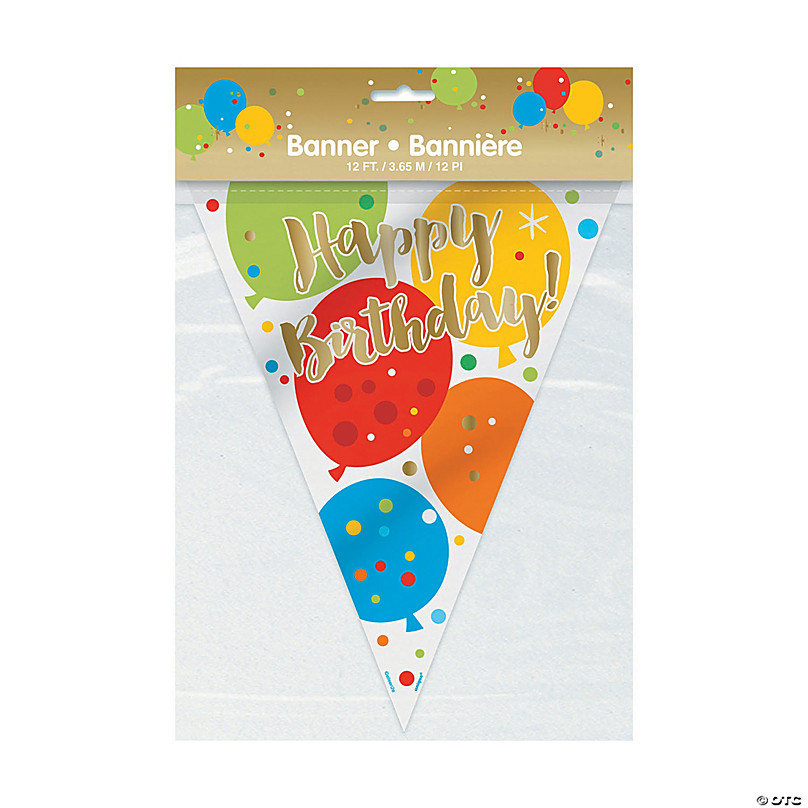 Bright Birthday Pennant Banner - Discontinued