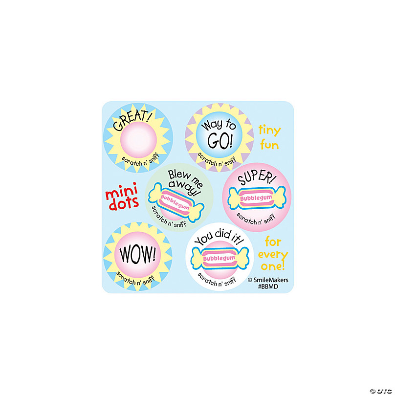 Eureka Bubblegum Scented Stickers