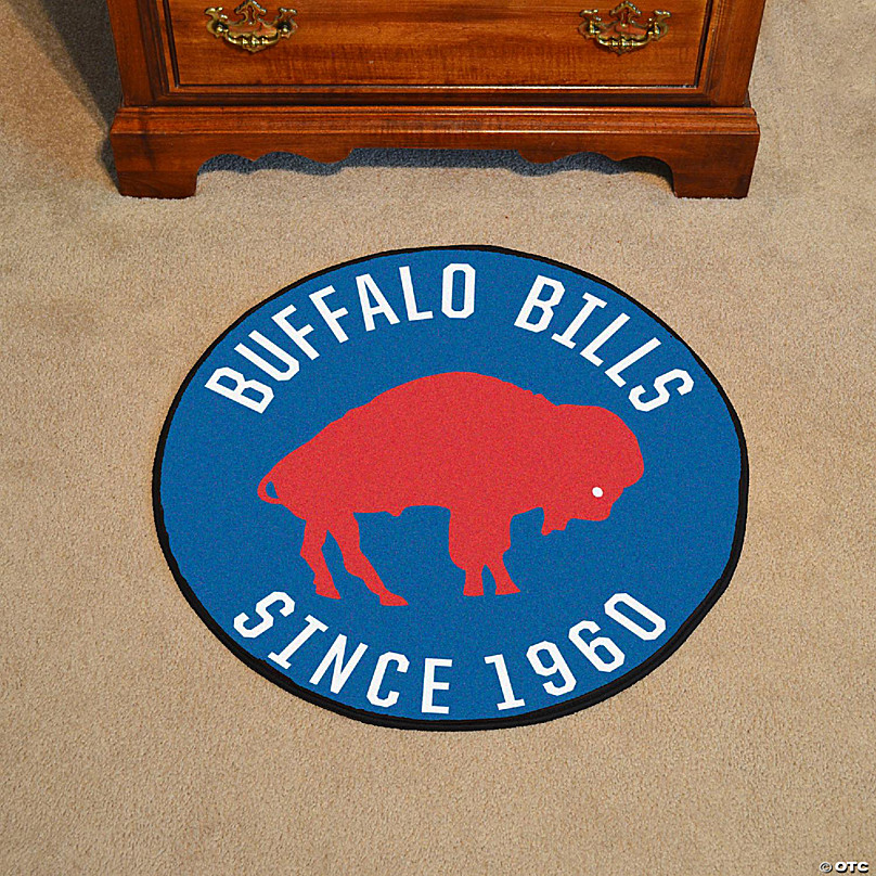 Officially Licensed NFL Buffalo Bills Vintage Logo Football Rug