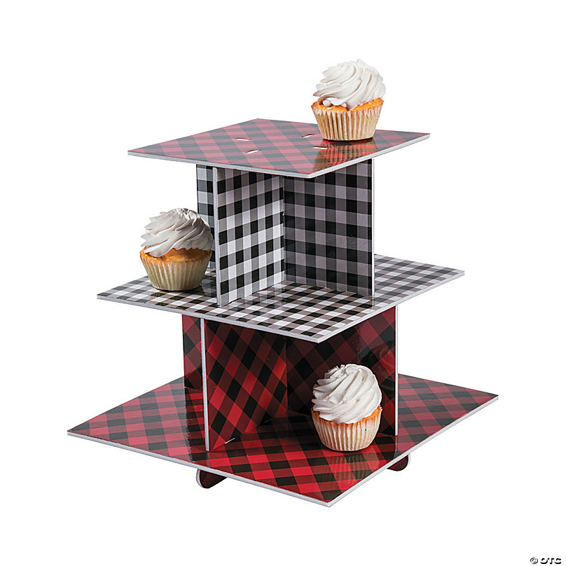 Buffalo Plaid Treat Stand - Discontinued