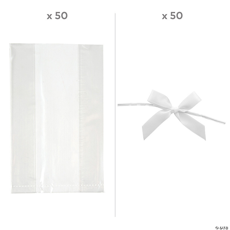 5 1/2 x 11 Bulk 50 Pc. Clear Cellophane Treat Bags