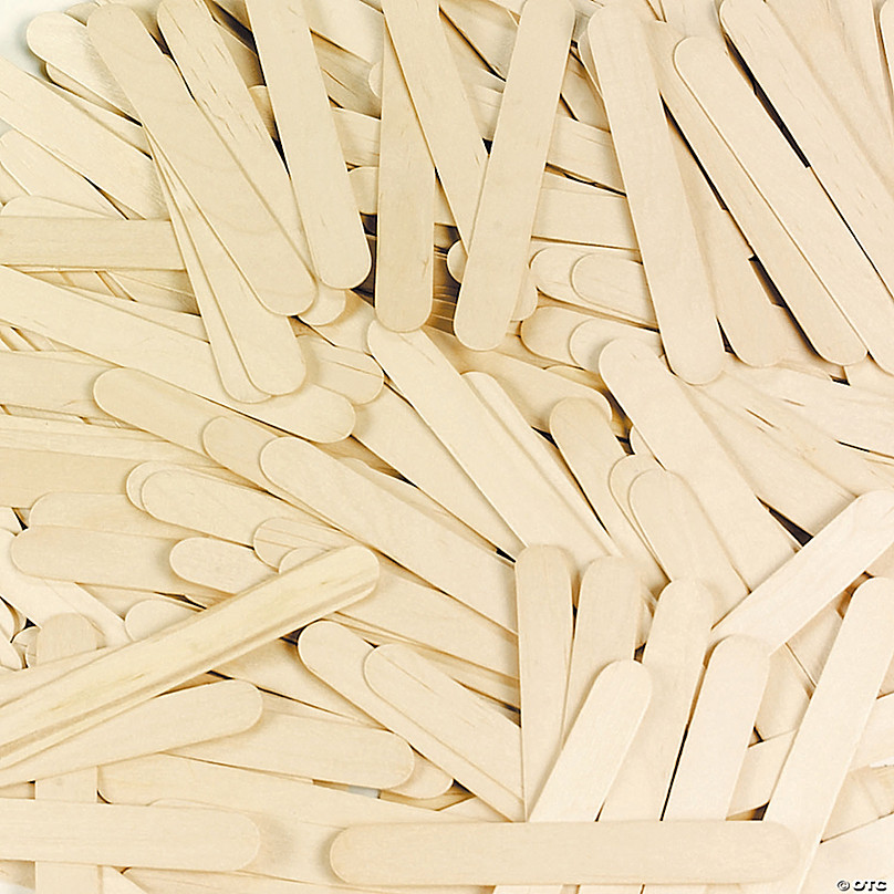 Bulk 1000 Pc. Large Natural Wood Craft Sticks