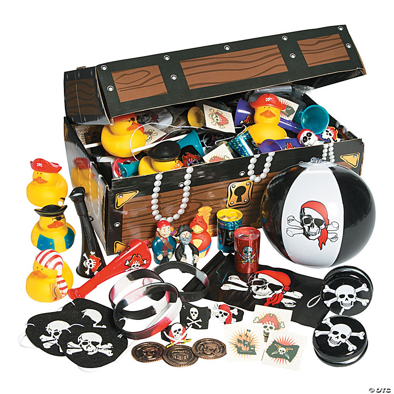 Bulk 101 Pc. Pirate Treasure Chest Toy Assortment