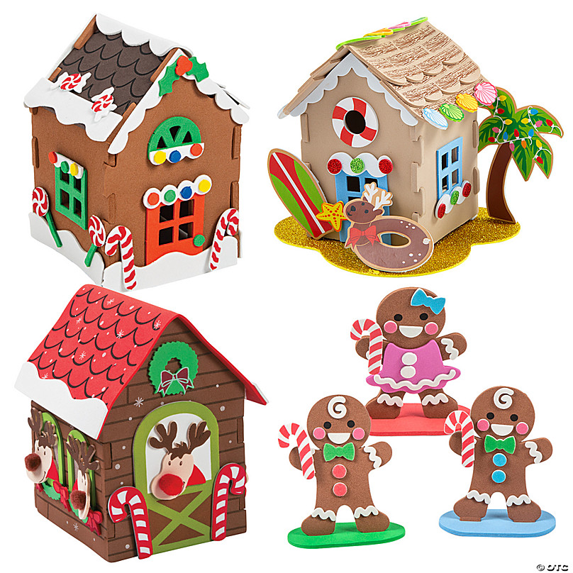 Color Your Own Gingerbread Playhouse 1Pc - Craft Kits - 1 Piece 