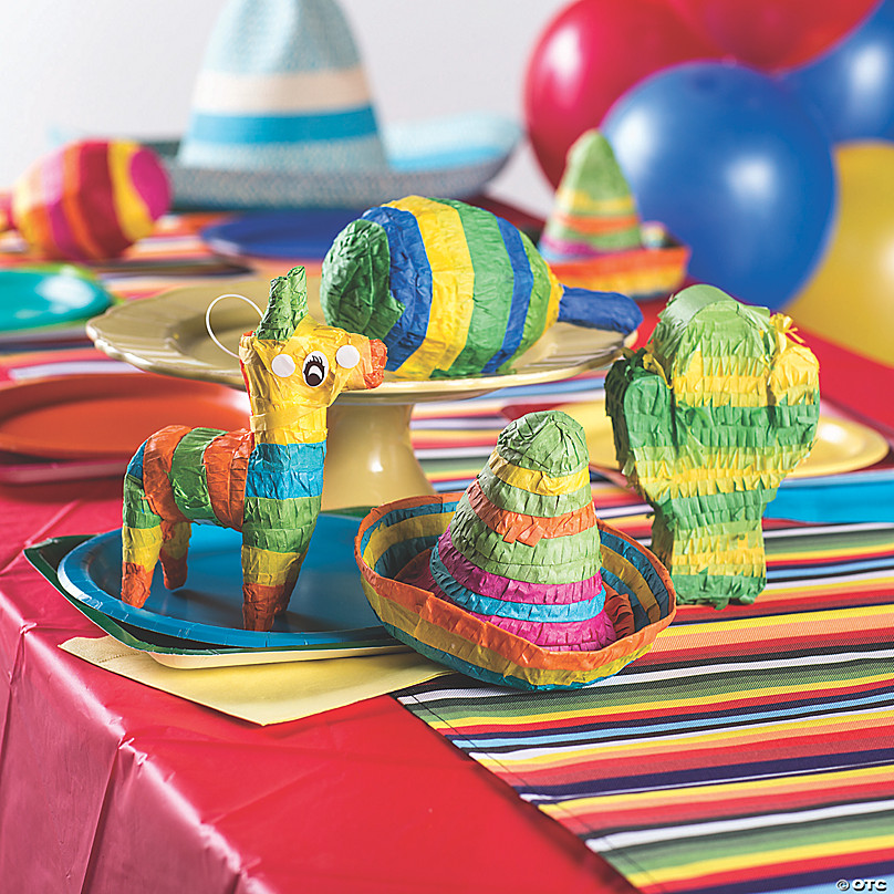 Bulk 12 Pc. Mini Piñata Decoration Assortment