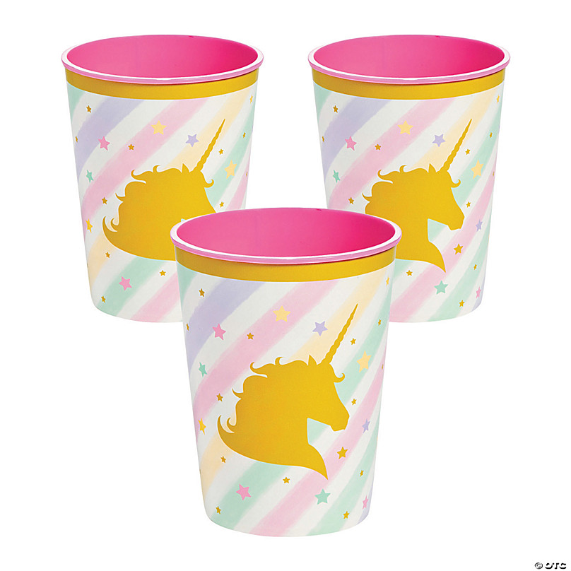 12 oz. Imagination Theme Thermo Cups with Straws and Lids, Case of