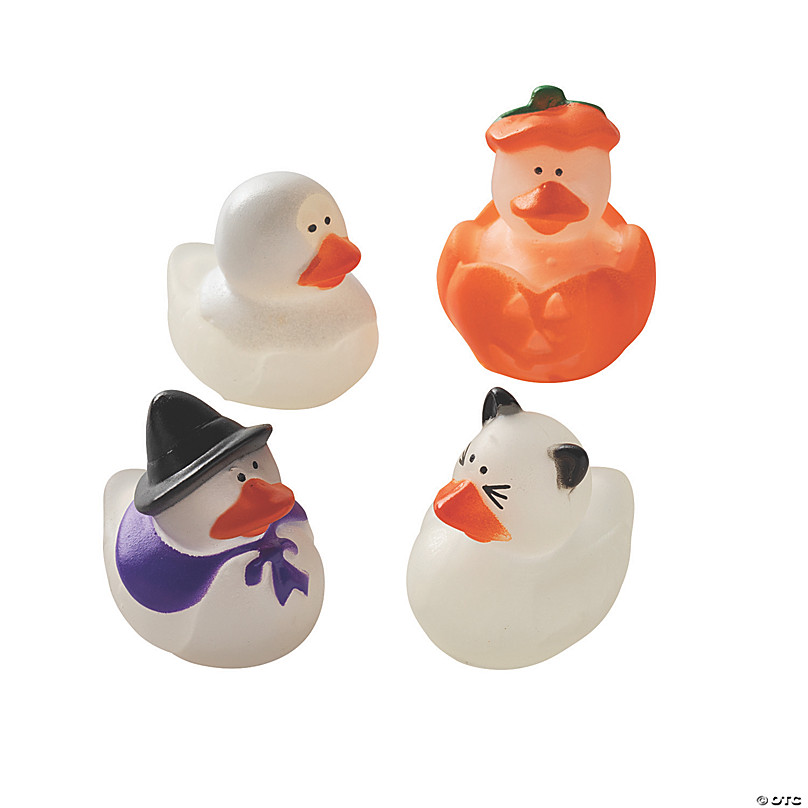 succes Trappenhuis zaad Bulk 120 Pc. Mini Glow-in-the-Dark Halloween Rubber Ducks | Oriental Trading