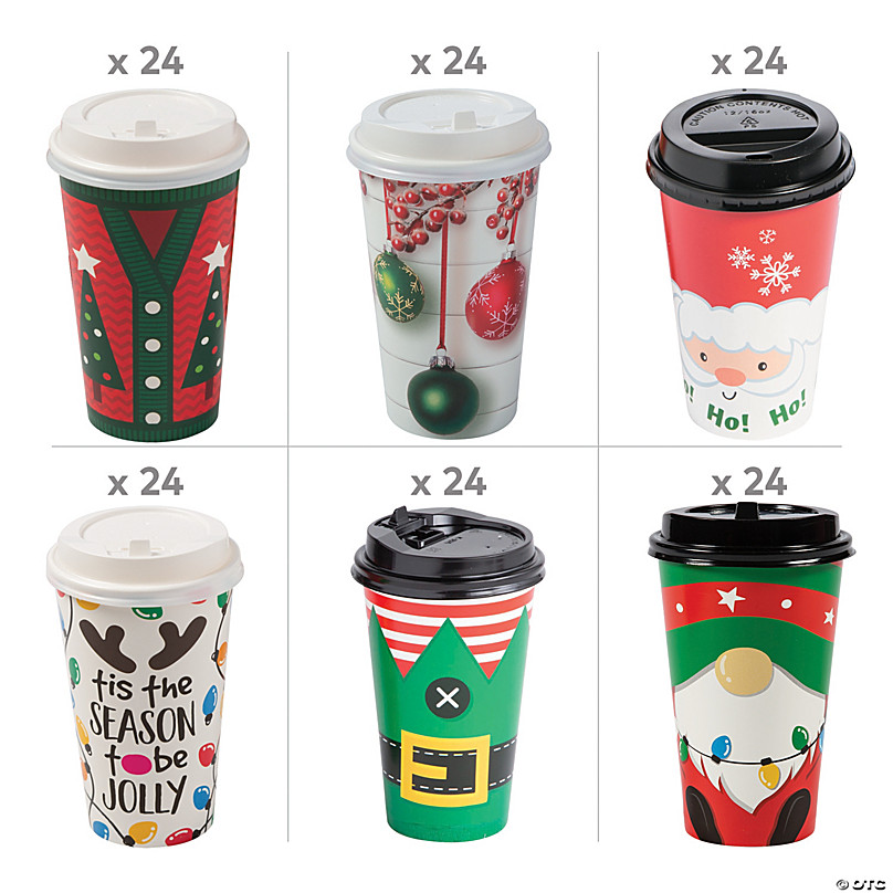 Oriental Trading Company Disposable Paper Christmas Cups