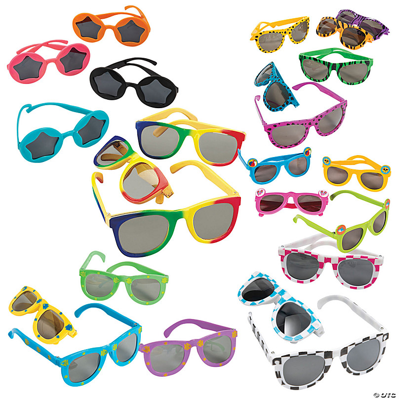 Kids Flame Sport Sunglasses Assortment - 12 Pc.