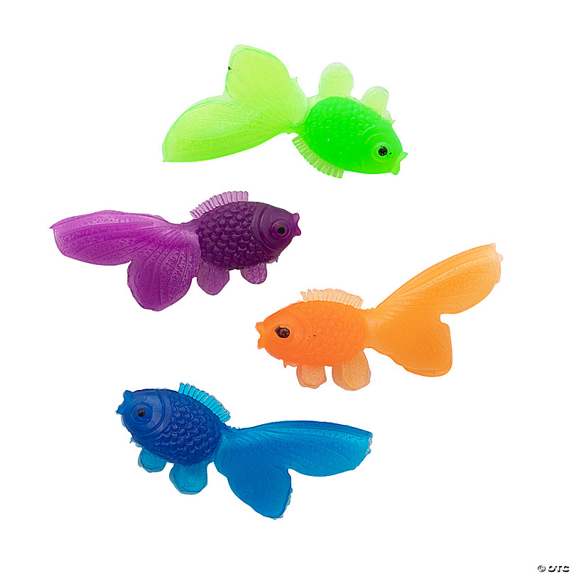 Mini Fish Toy Miniature Goldfish 10pcs Tiny Fish Bulk Soft And