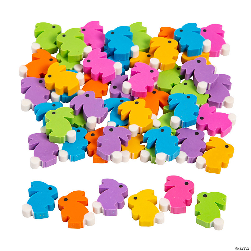 Bulk 144 Pc. Mini Easter Bunny Erasers