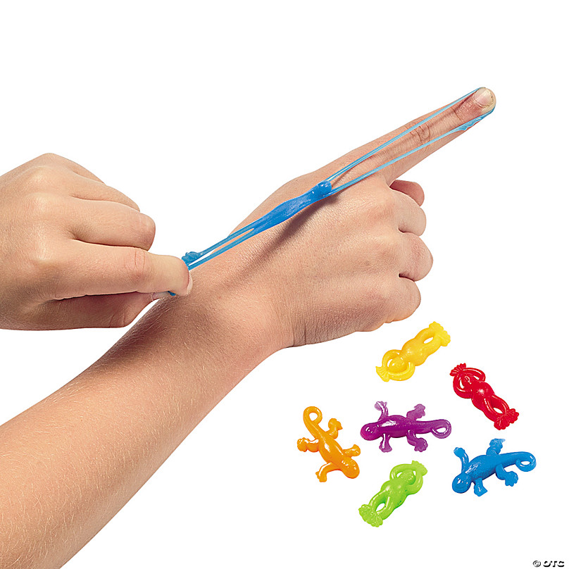 Glitter Sticky Hands - Bulk Pack of 72, Assorted Colored Stretchy Sticky  Fingers for Kids for Fun 