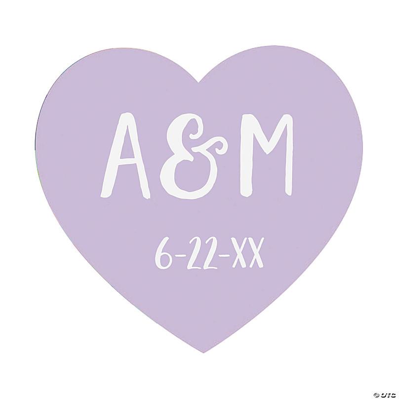 Bulk 144 Pc. Personalized Heart-Shaped Initial Stickers