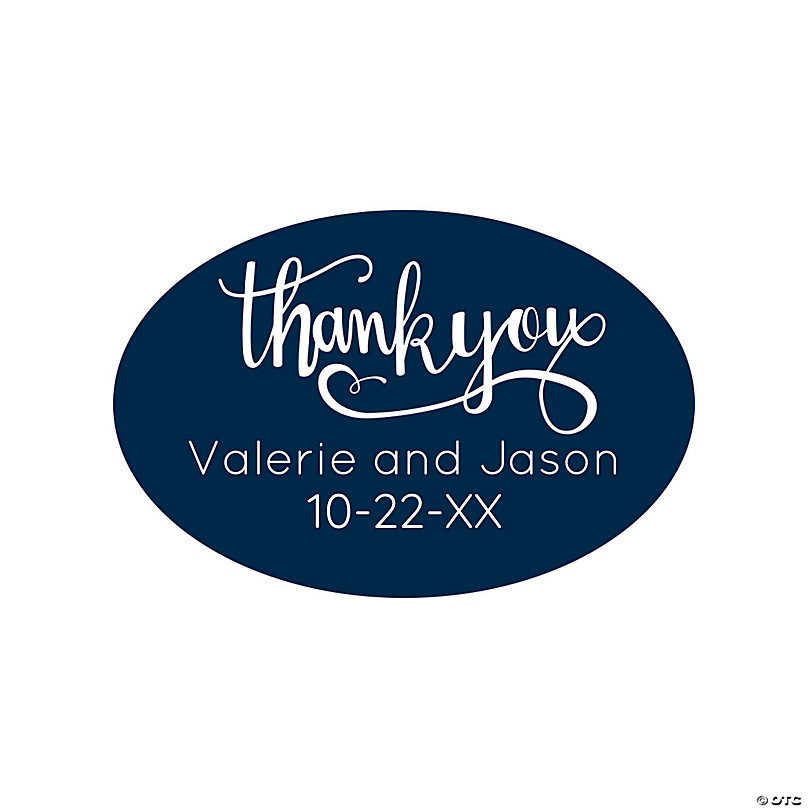 Thank You Wedding Cards with Envelopes & Stickers, 100 Bulk Pack