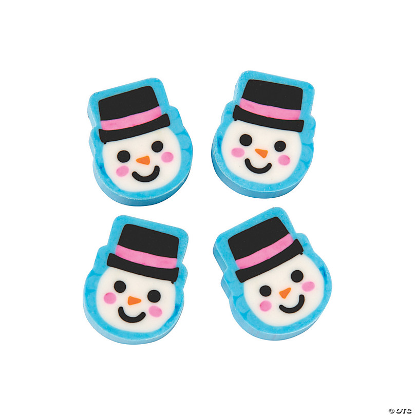 Snowman Mini Puzzle Erasers – South Coast Baby Co