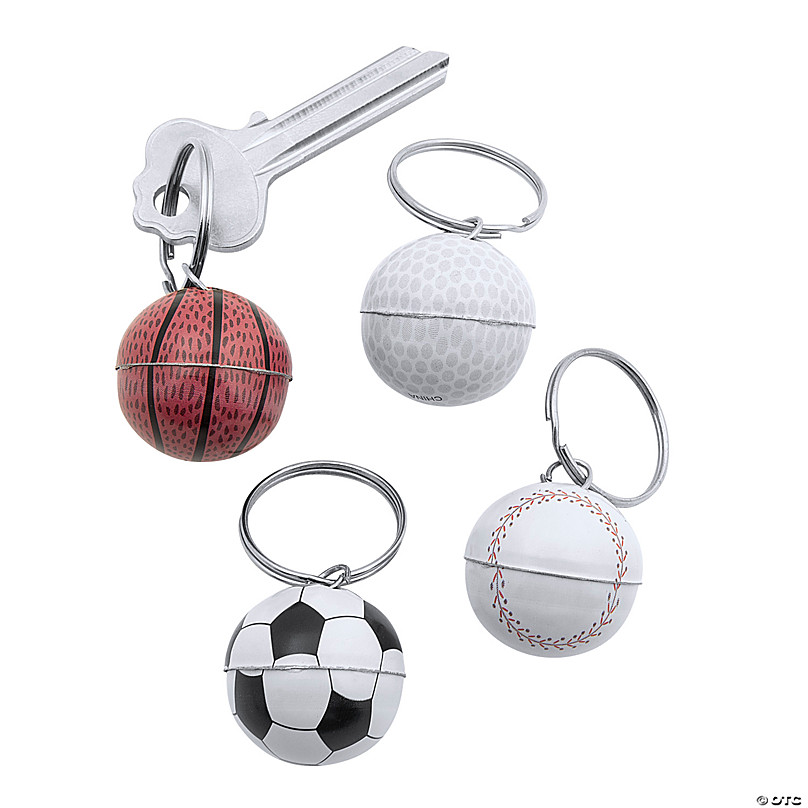 Bulk 144 Pc. Sport Ball Keychains