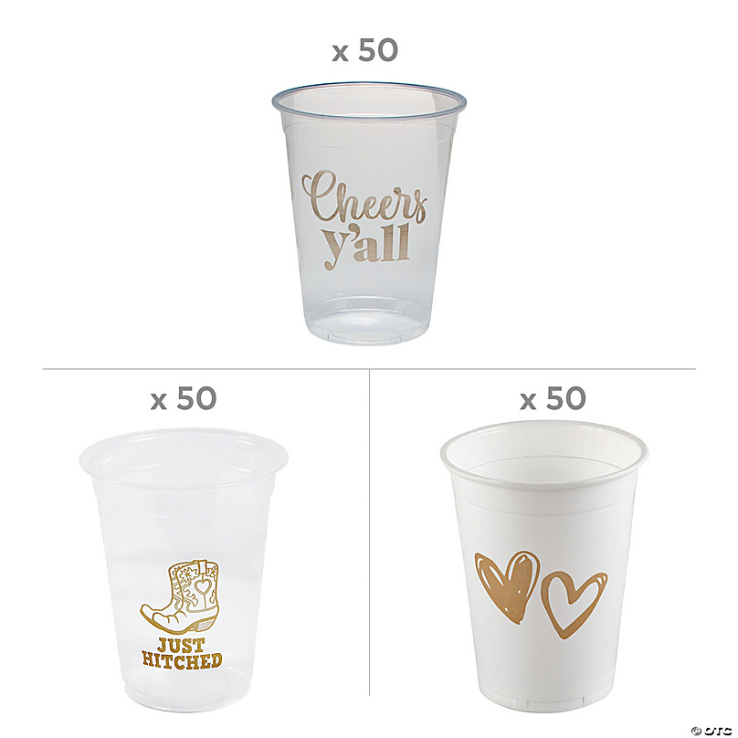 16 Oz Plastic Wedding Cups Personalized Plastic Cups Beer Bar