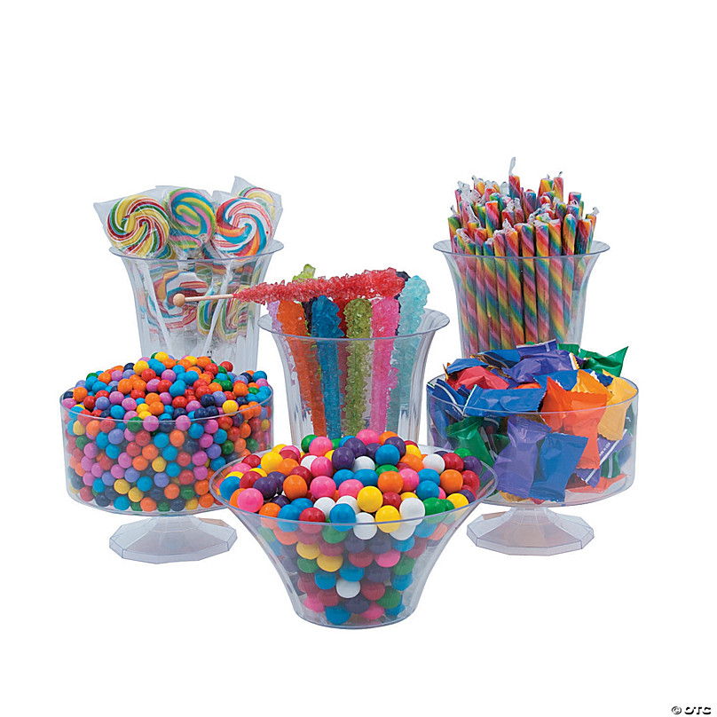 rainbow candy centerpieces