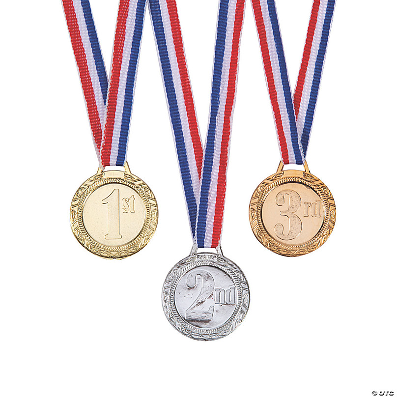 Single set of 1st 2nd and 3rd place medals 
