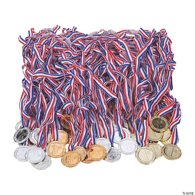 Gejoy 60 Pieces Award Medals Assortment Medals for Awards for Kids Award Medals Assortment Olympic Style Plastic Winner Award Medals for Kids Sports Talent Show Gymnastic Birthday Party Favors 