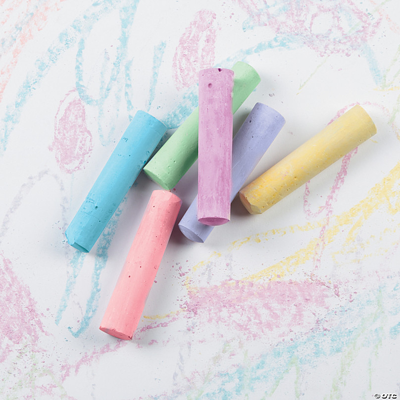 piece of colored chalk