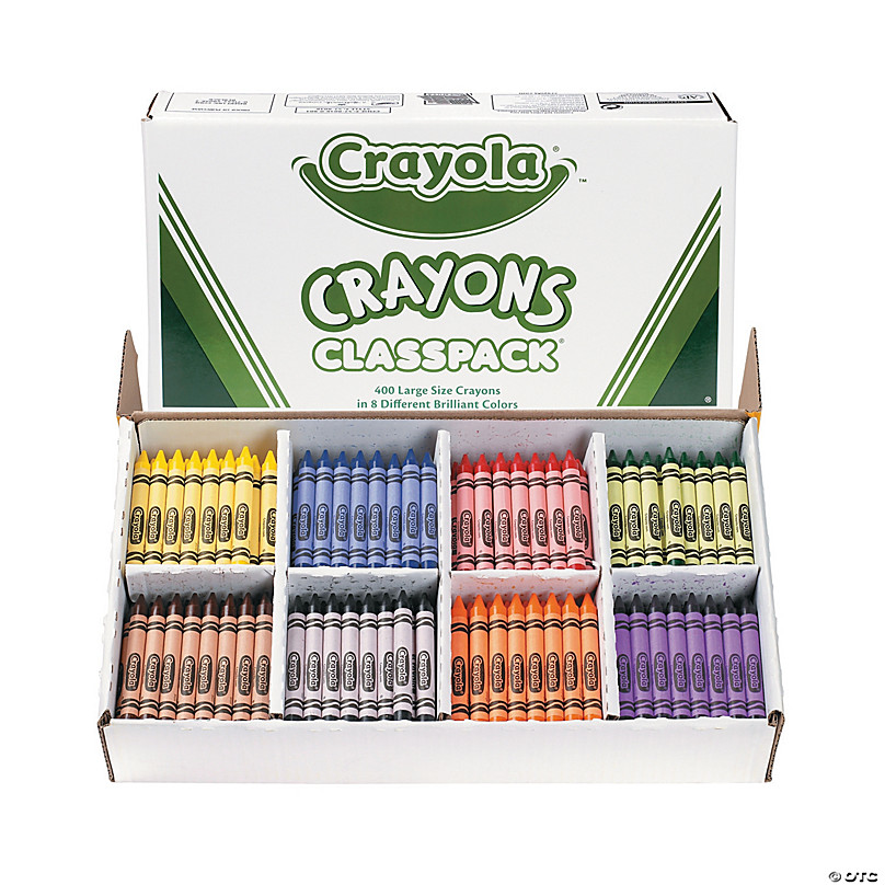 Bulk 200 Pc. Crayola® Jumbo Crayons Classpack® - 8 Colors per pack