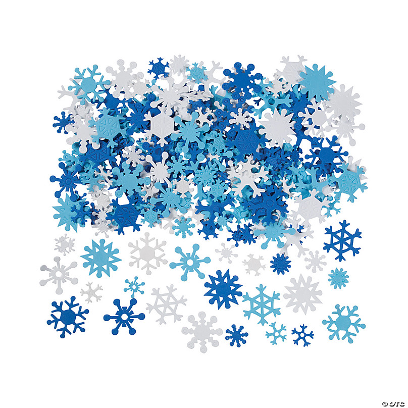 Bulk 400 Pc. Fabulous Foam Self-Adhesive Snowflakes