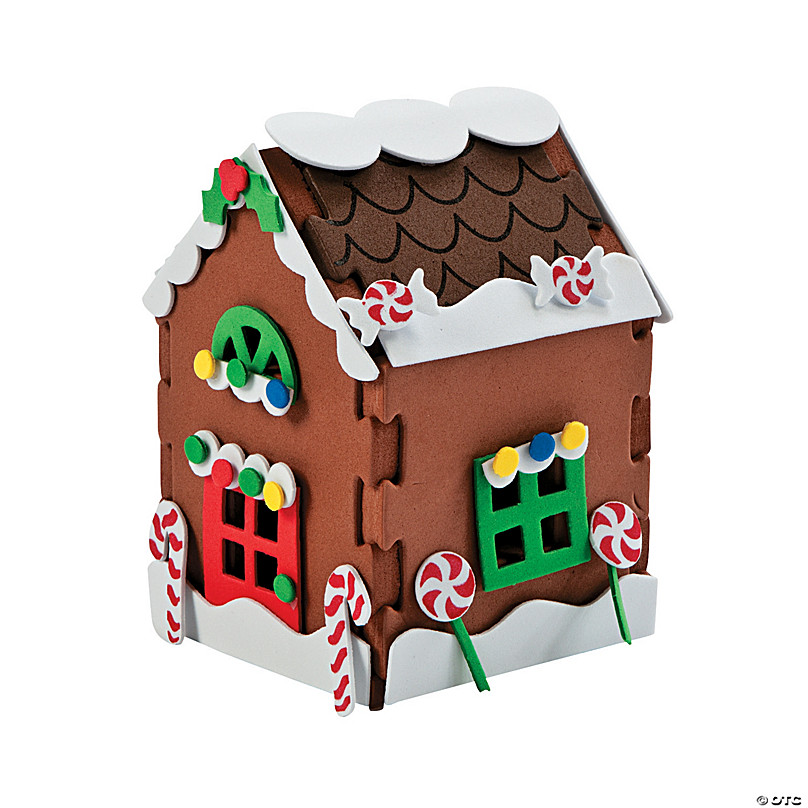 Gingerbread House Kits (Pack of 2) Halloween Crafts