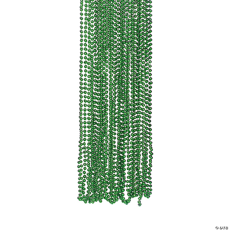 Bulk 500 Pc. St. Patrick's Day Green Bead Necklace Assortment