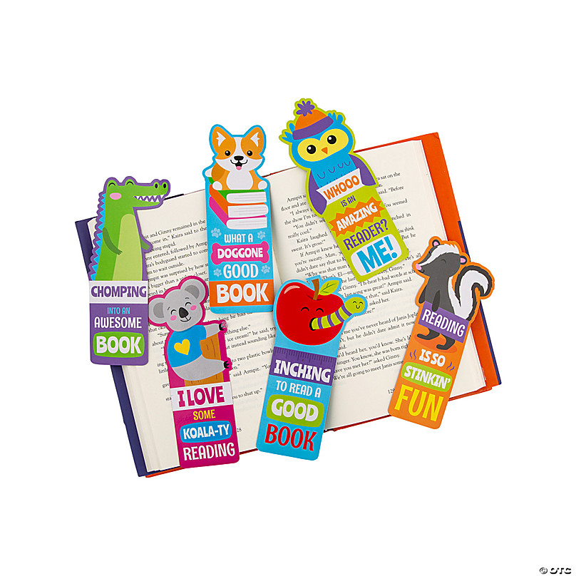 Cool Bookmarks for Kids Classroom Cute Bookmarks For Book Lovers Book Marks  For Kid Class, Book Lovers, Boys, Girl Animal Bookmarks Bulk Set of Book